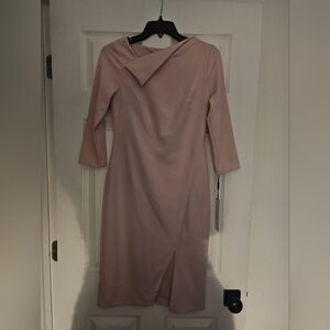 NWT Calvin Klein fold over neck dress